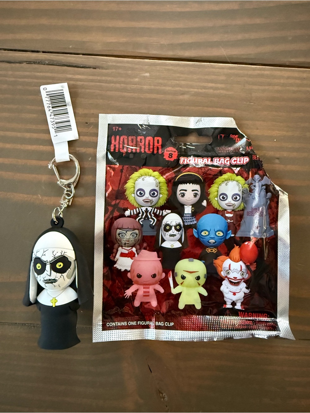 The Nun Valak Horror Series 8 Monogram Figural Bag Clip Keychain